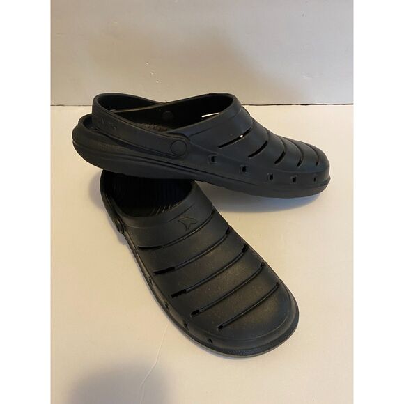 Rugged Shark Black Slip On Waterproof Cove Clog Mens Size 12 - Picture 1 of 9